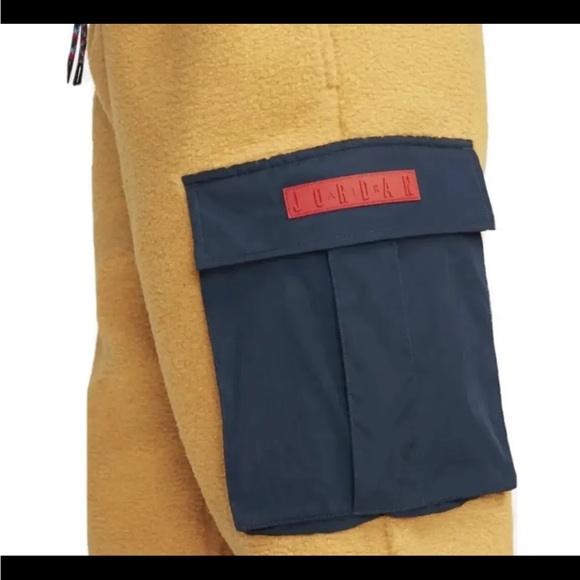 Air Jordan Mountainside Fleece Pants Pollen Yellow Mens - Picture 5 of 5